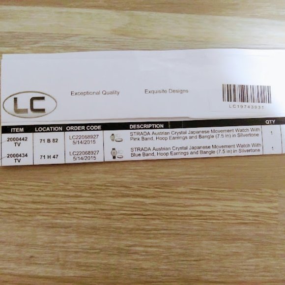 WATCH, BRACELET&HOOP EARRINGS SET*STRADA*PINK BAND*RAINBOW AUSTRIAN CRYSTALS. - Picture 16 of 16